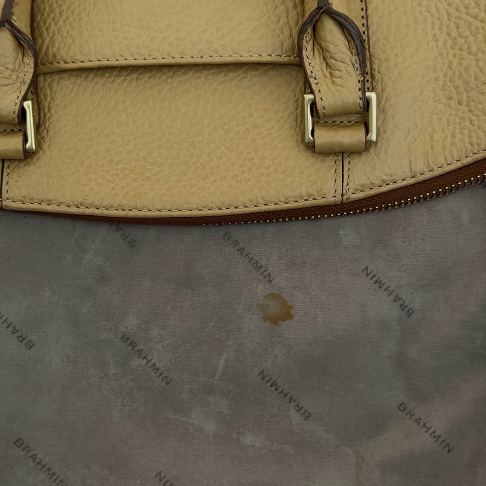 Brahmin Large Duxbury Satchel NEPAL Leather NATURAL - Picture 15 of 16